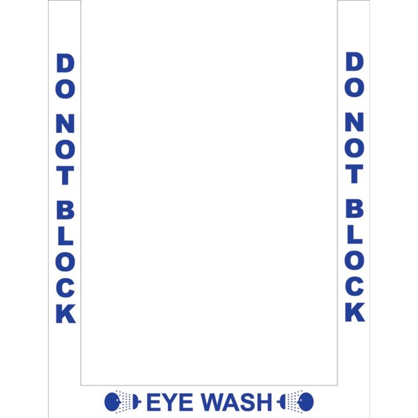 Superior Mark Floor Marking Border Tape, Eye Wash Border, 2in, Vinyl IN-40-910-A-V